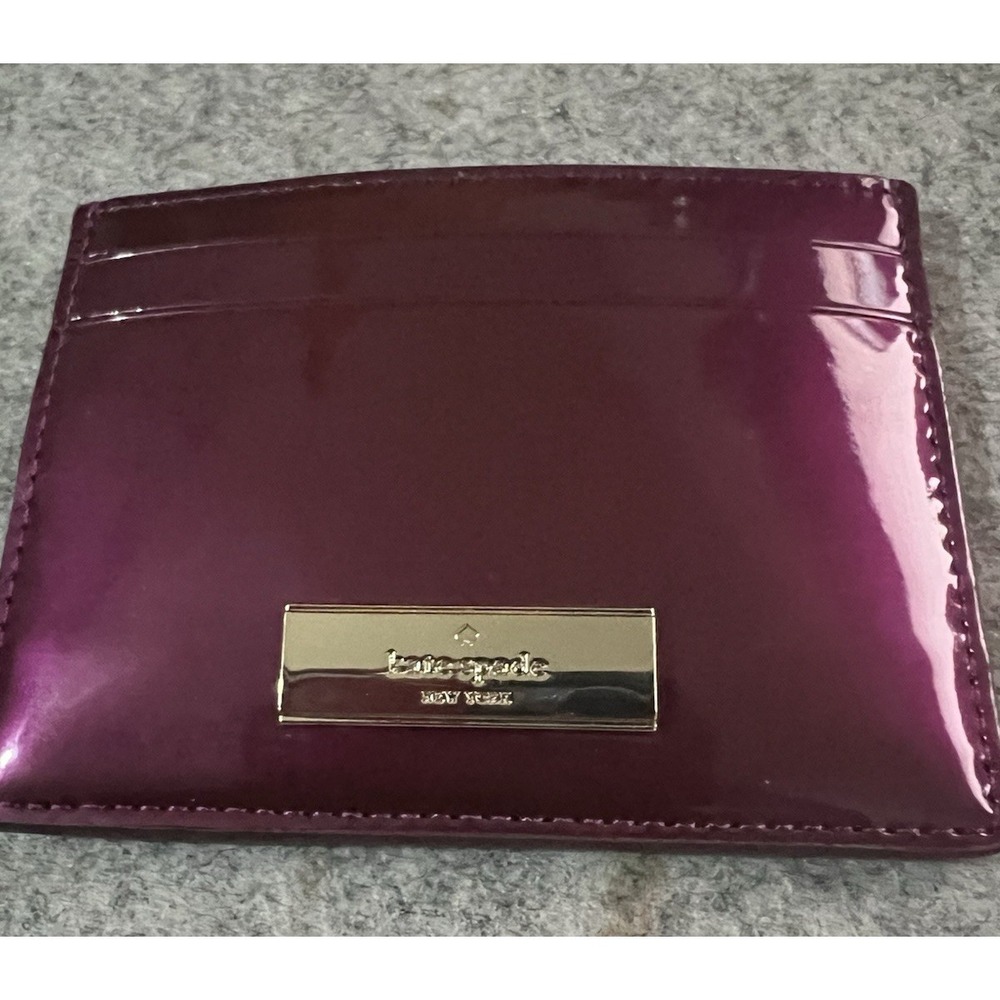 Kate Spade Kenzie Dark Raspberry Cardholder Coin Purse price $99 - Picture 10 of 10